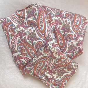 Ralph Lauren Multicolor Paisley Twin Sheet Set